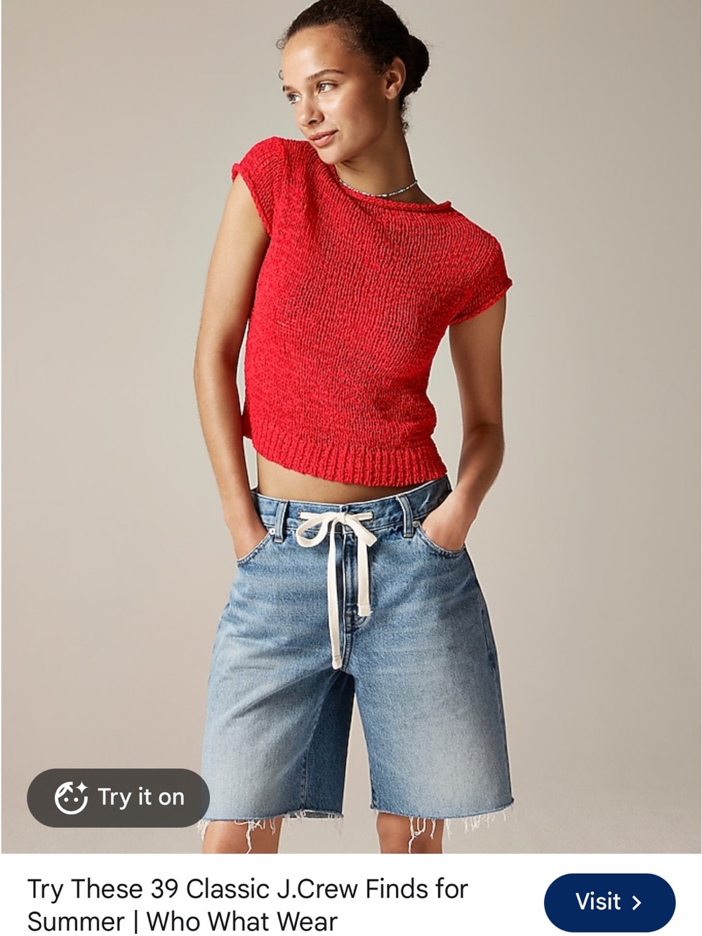 J. Crew Montauk textured sweater-tee